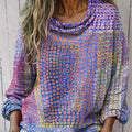 Women's Vintage Pattern Art Print Casual Long Sleeve Comfortable Cotton Shirt