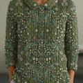 womens-vintage-floral-art-print-casual-peter-pan-collar-3-4-sleeve-sweater-sx5l