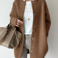 Button Loose Sweater Jacket