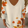 womens-vintage-maple-leaf-art-print-casual-pullover-sweater