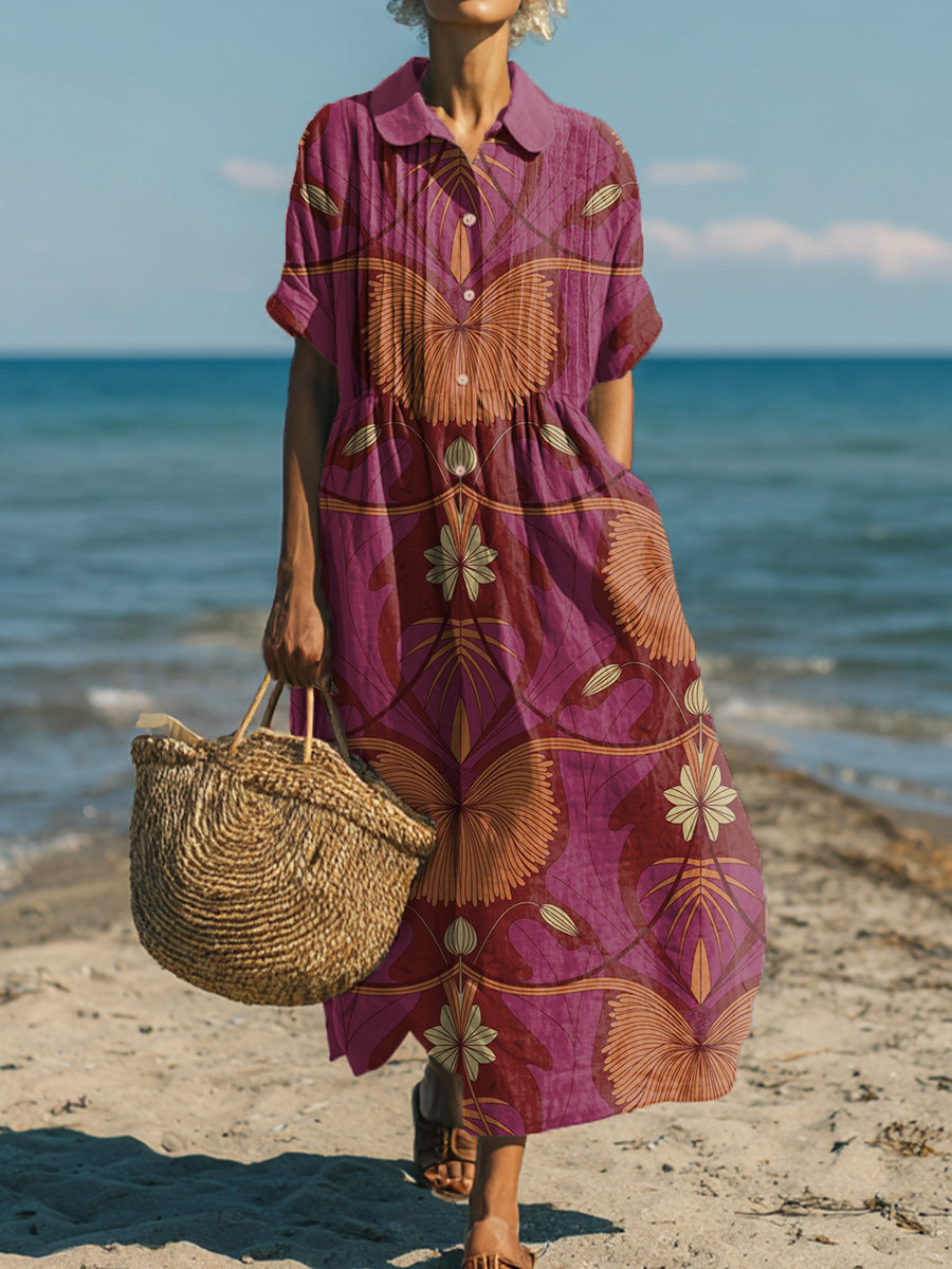 Women's Symmetry Totem Art Print Dress