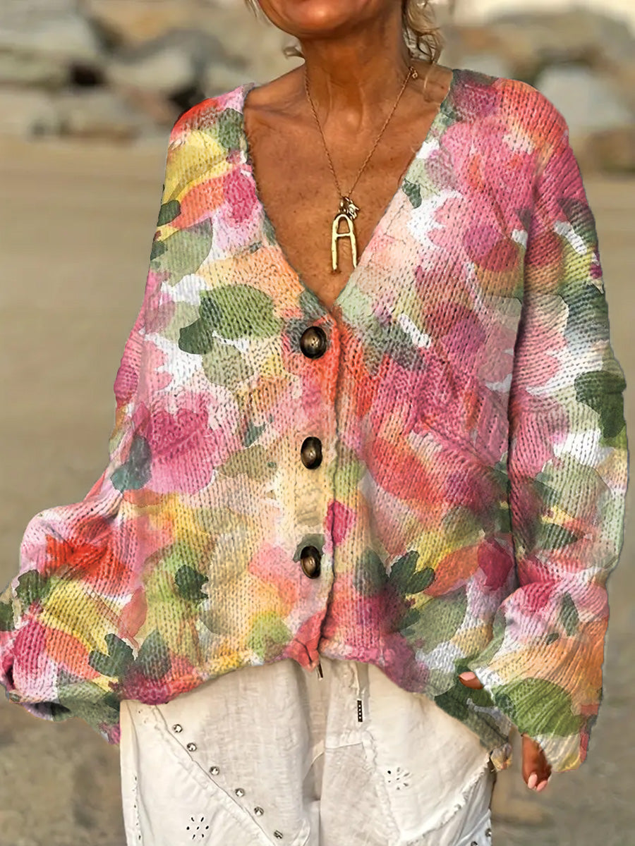 womens-artistic-watercolour-flowers-casual-pullover-sweater