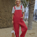 Women's 100% Linen Wide Leg Jumpsuit