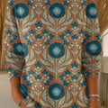 womens-vintage-flower-art-print-casual-pullover-sweater-inqz