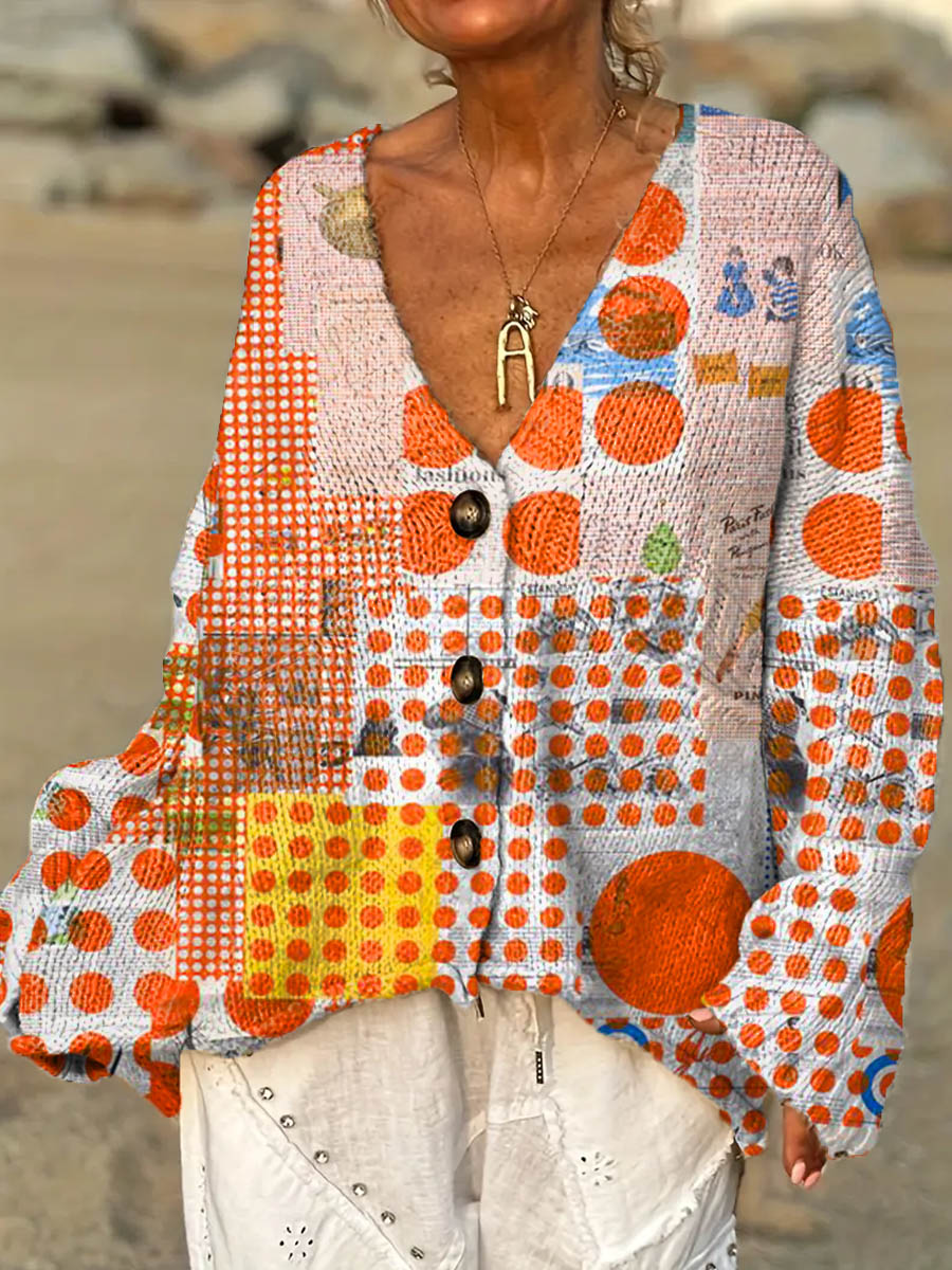 womens-geometric-pattern-art-print-casual-pullover-sweater-b49b