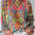 beautiful-ethnic-rhombus-geometric-painting-art-print-knit-turtleneck-pullover-sweater