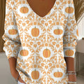 womens-cute-pumpkin-pattern-art-print-casual-pullover-sweater