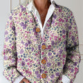 womens-vintage-floral-art-print-buttoned-cardigan-sweater-zf41