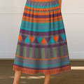 Ethnic style colorful totem decorative pattern Skirt