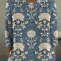 womens-vintage-floral-art-print-casual-pullover-sweater-ms4v