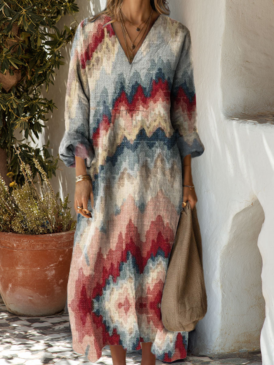 Women's Geometry Abstract Colors Art Casual Print Dress