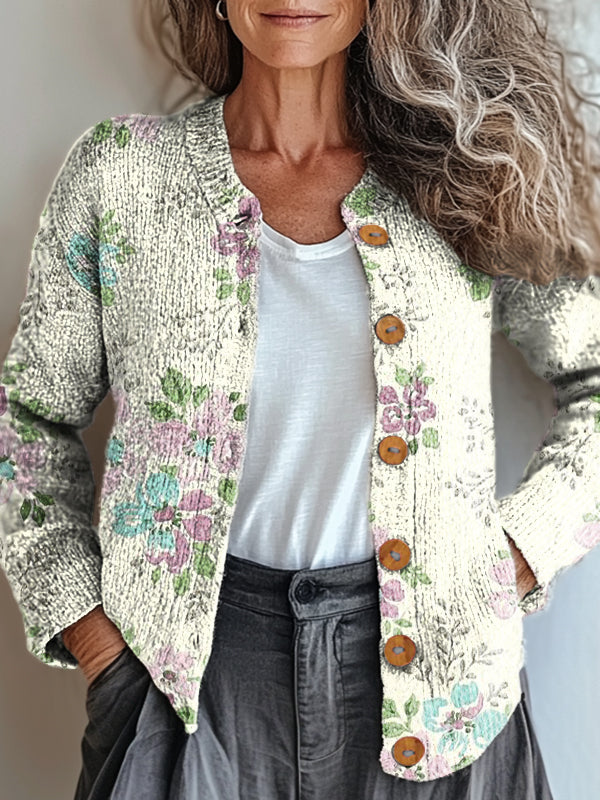 womens-retro-artistic-floral-print-buttoned-cardigan-sweater-irj2