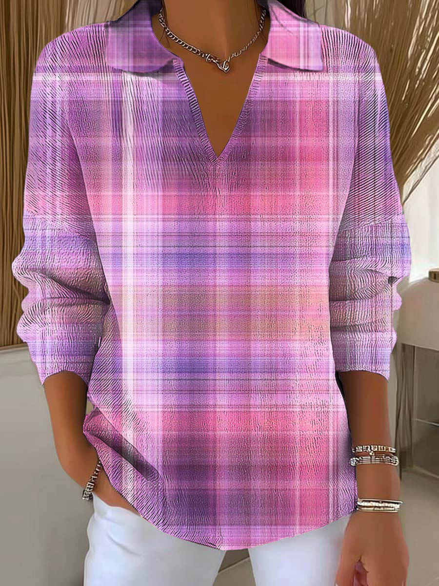 womens-plaid-pattern-art-printed-casual-sweater
