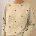 vintage-flower-art-print-knit-pullover-sweater-00f6