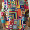 Women's Vintage Floral Art Print Buttoned Cardigan Sweater