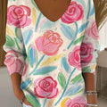 womens-vintage-floral-art-print-casual-pullover-sweater-1s39