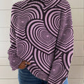 womens-art-abstract-lines-heart-print-knit-turtleneck-pullover-sweater