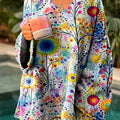 womens-vintage-floral-pattern-art-print-casual-pullover-sweater-d223