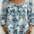 Women's Floral Art Print Casual Stylish Cotton Shirt