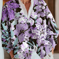 beautiful-large-flower-painting-art-print-buttoned-v-neck-cardigan-sweater-jk39