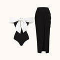 Daisy Off Shoulder Swimwear Two Piece Set