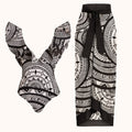 Georgianna Ruffle Printed Swimwear Two Piece Set