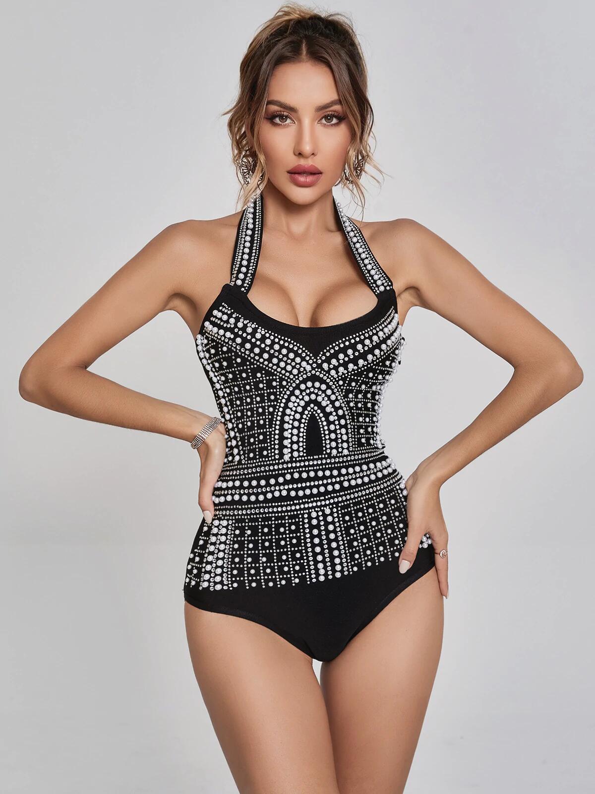‘NURAYA’ Pearl Bodysuit