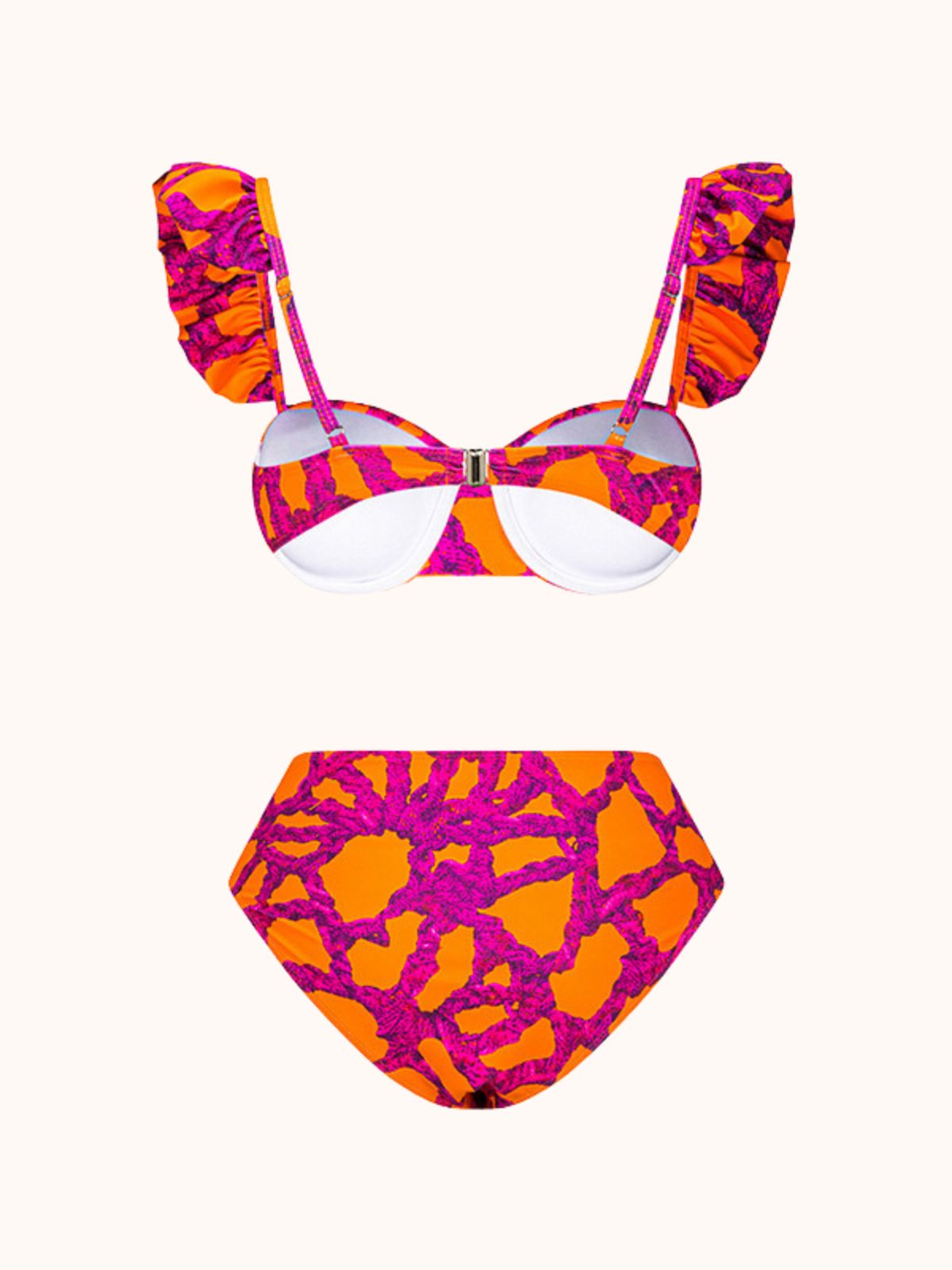 Salem Ruffle Printed Bikini Two Piece Set