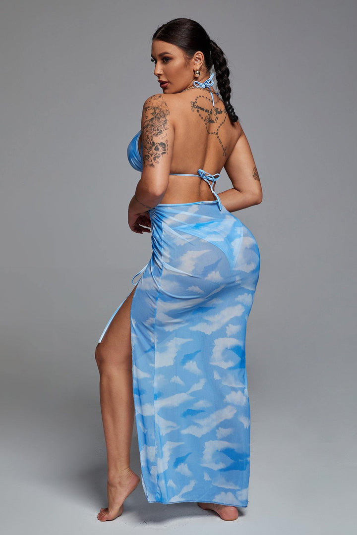 Bella Three-piece Printed Bikini