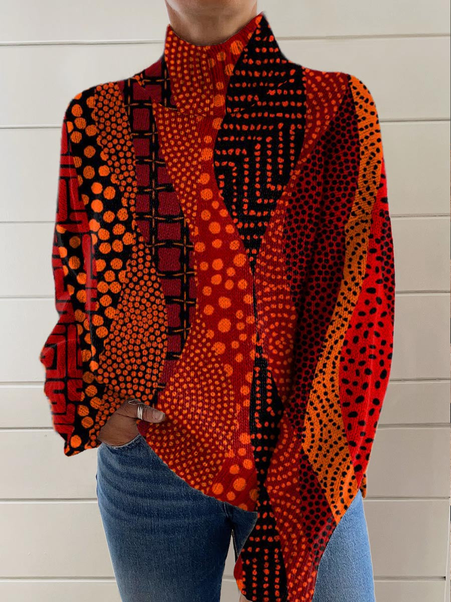 womens-vintage-art-abstract-geometry-print-knit-turtleneck-pullover-sweater