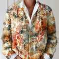 womens-vintage-leaf-pattern-art-print-buttoned-cardigan-sweater-mycd