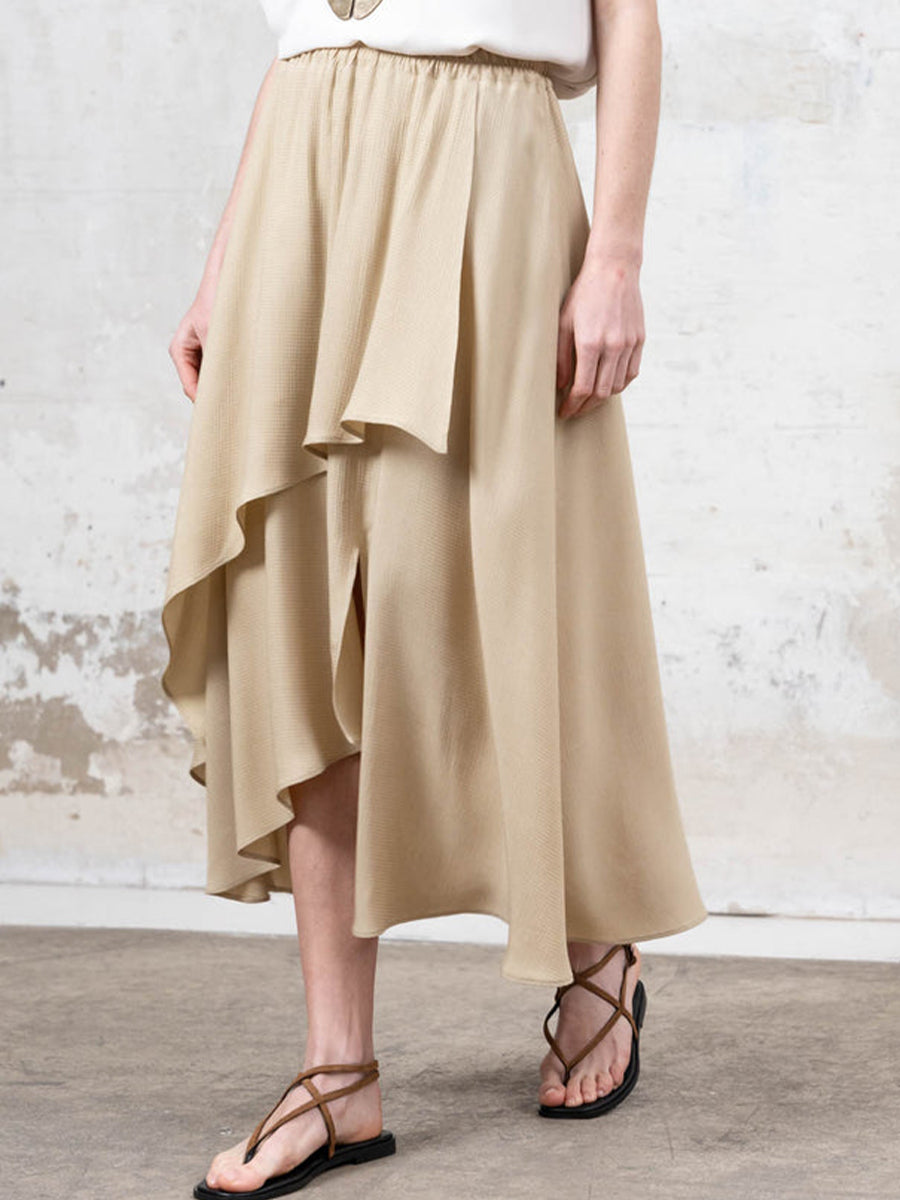 Women's Fashionable Asymmetrical Flowing Skirt