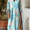 Women's Colorful Starfish Art Print Dress