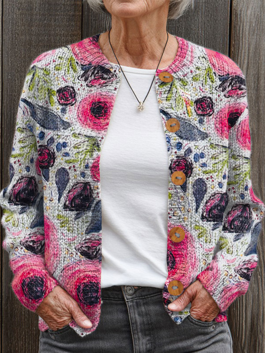 vintage-flower-art-print-buttoned-cardigan-sweater-0e2w