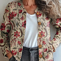 womens-vintage-floral-art-print-buttoned-cardigan-sweater-68zc