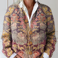 womens-vintage-floral-art-print-buttoned-cardigan-sweater-rj90