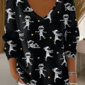 womens-mummy-print-casual-pullover-sweater