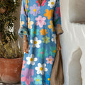 Women's Flower Floral Simple Art Print Dress