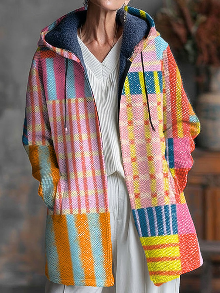 beautiful-colorful-striped-painting-art-print-unisex-plush-thick-long-sleeved-sweater-cardigan-coat