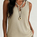 Women's Crew Neck Short-sleeve Vest Top