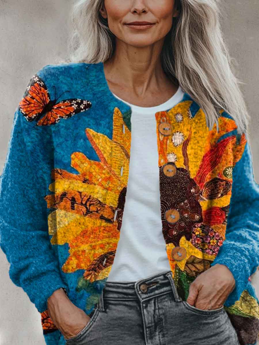 abstract-geometry-colors-flowers-art-pattern-print-buttoned-cardigan-sweater