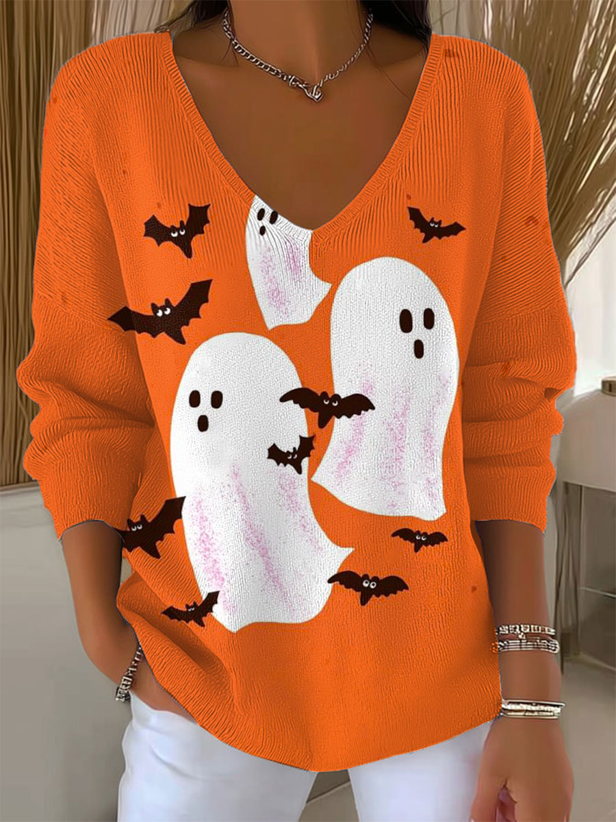 womens-vintage-ghost-art-print-casual-pullover-sweater-7hma
