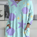 Women's Starfish Shell Print Casual Long Sleeve T-shirt