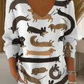 womens-funny-dachshund-art-print-casual-pullover-sweater-2rfg