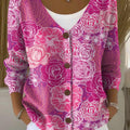 womens-vintage-floral-art-print-buttoned-v-neck-cardigan-sweater-sy6h