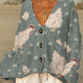 womens-vintage-chicken-flower-art-print-casual-pullover-sweater-ym0p