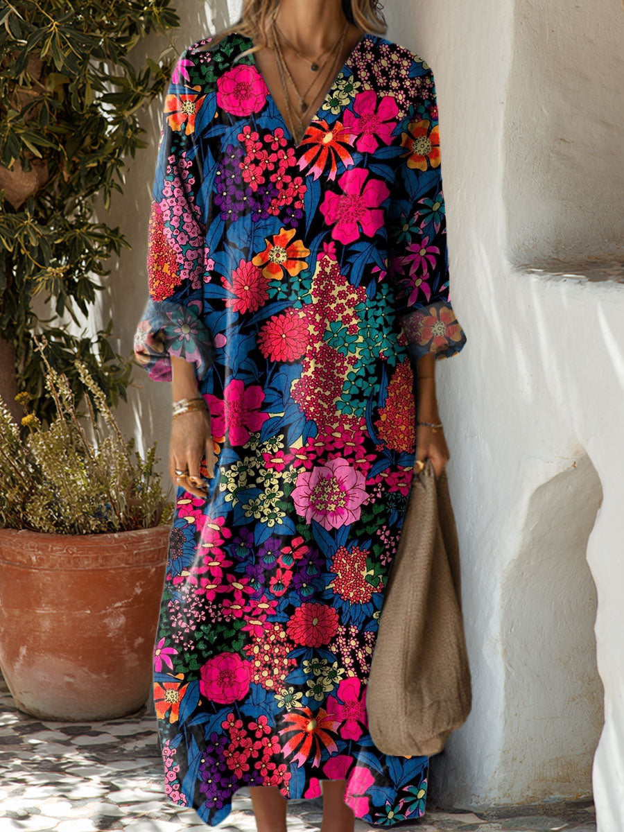Women's Flowers Floral Art Casual Print Dress