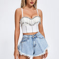 Amelia Diamond Tassels Bra Top