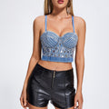Alva Rhinestone Bra Top