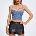 Alma Diamond Rivet Bra Top